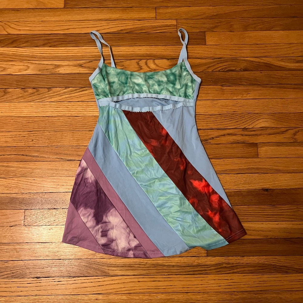 Y2K 90s Spaghetti Strap Mini Halter Dress Inspired by 13 Going on 30